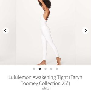 Lululemon Awakening Tight (Taryn Toomey Collection) 25” NWOT size 6
